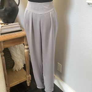 NWT Ramy Brook Harris Trousers Women's Oyster Gray Size 6